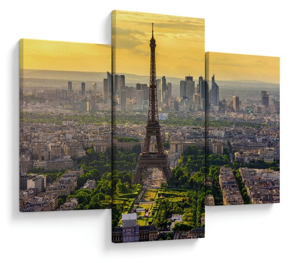 Tablou - Panorama Parisului (90x60 cm)
