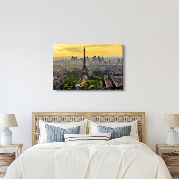 Tablou - Panorama Parisului (90x60 cm)