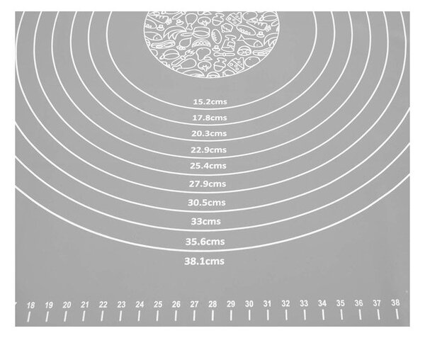 Plansa framantat aluat pentru masa, rezistenta temperaturi ridicate, material antiaderent, silicon, 64x45 cm, gri