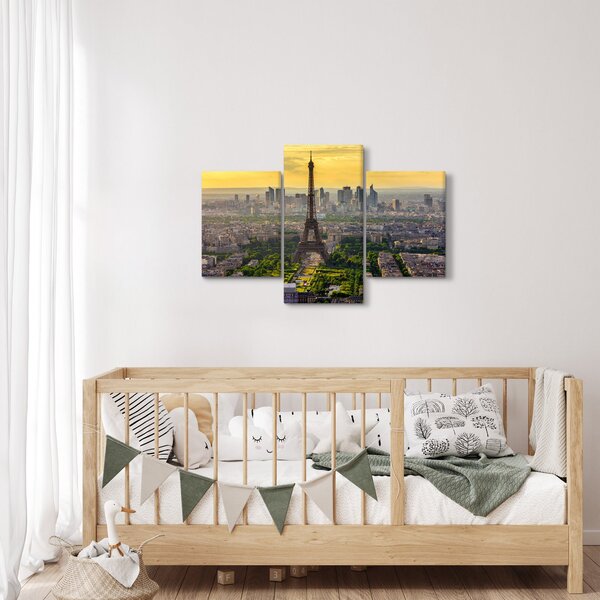Tablou - Panorama Parisului (90x60 cm)
