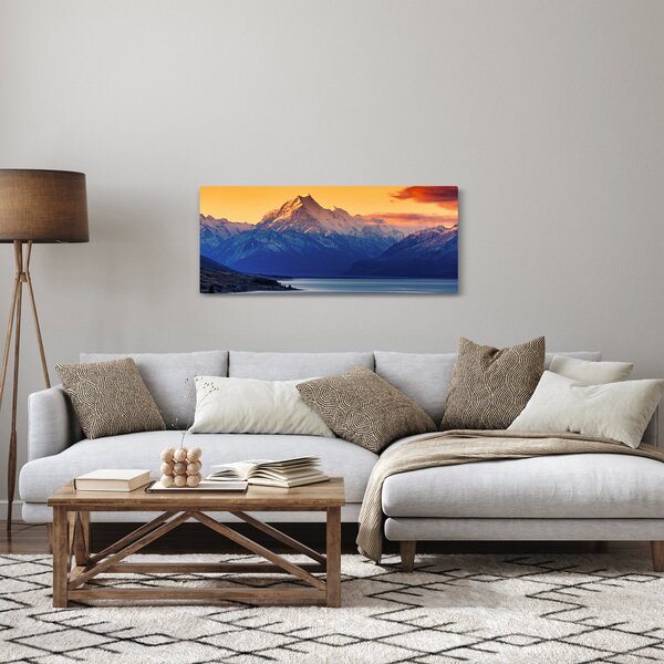 Tablou - Lacul Pukaki (120x50 cm)