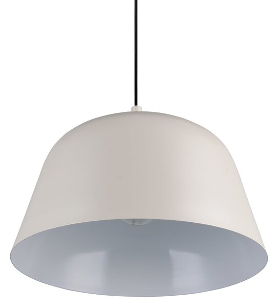 Reality Leuchten Lampă suspendată Tova, gri deschis, Ø 30 cm, metal, E27, reglabil, Gri, Camera de zi / sufragerie, Metal, Modern