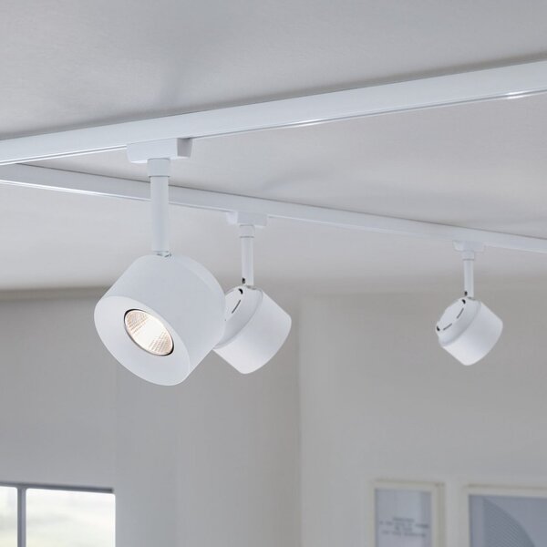 Paulmann URail Spot LED Pane, alb semnal, 3000K, dimabil, reglabil, Alb, Camera de zi / sufragerie, Metal, Modern