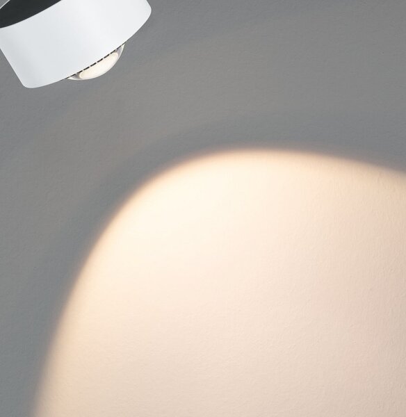 Paulmann Spot LED URail Aldan, 3.000K, alb semnal, reglabil, Alb, Camera de zi / sufragerie, Metal, Modern