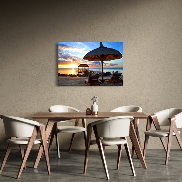 Tablou - Apus de soare în Mauritius (90x60 cm)