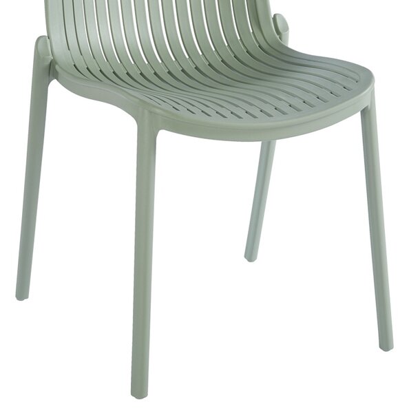 Scaun de gradina stivuibil, Teragi, Mint, 43.5x58x82 cm