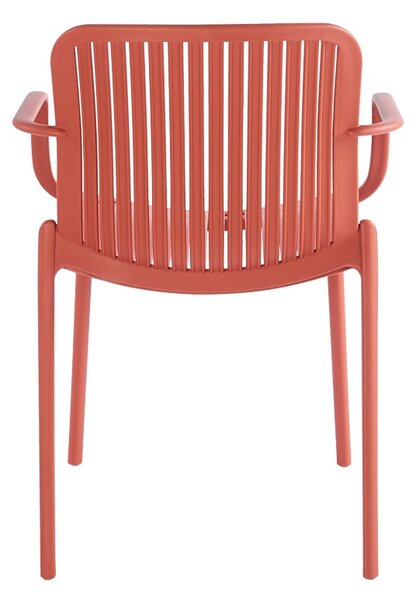 Scaun de gradina Stivuibil, Teragi, Terracotta, 57x59x82 cm