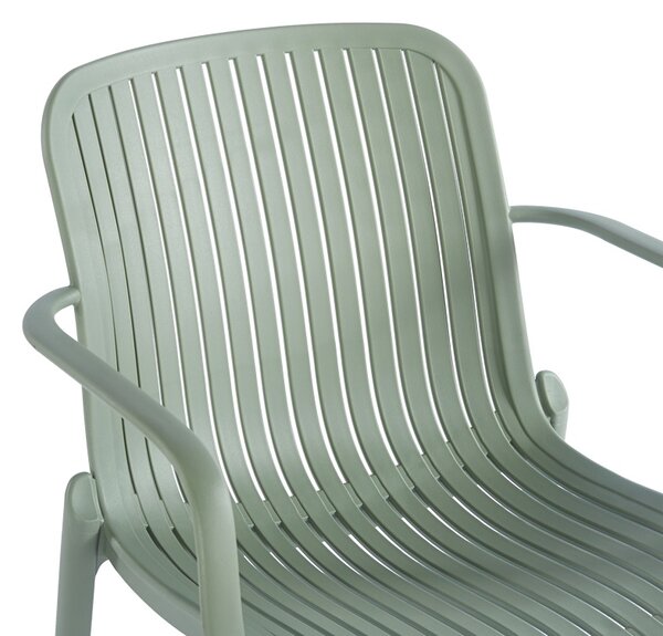 Scaun de gradina stivuibil, Teragi, Mint, 57x59x82 cm