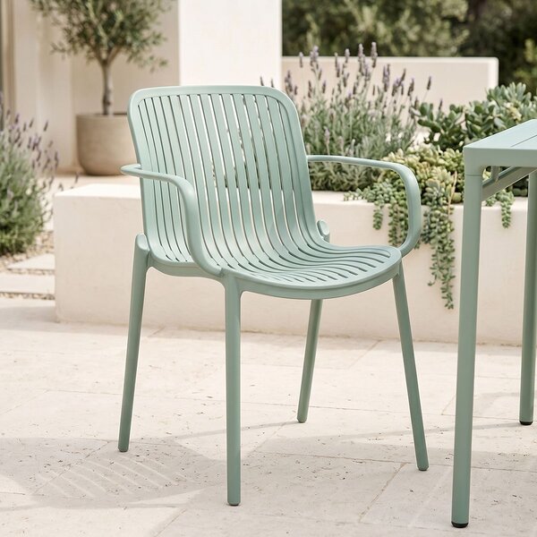 Scaun de gradina stivuibil, Teragi, Mint, 57x59x82 cm