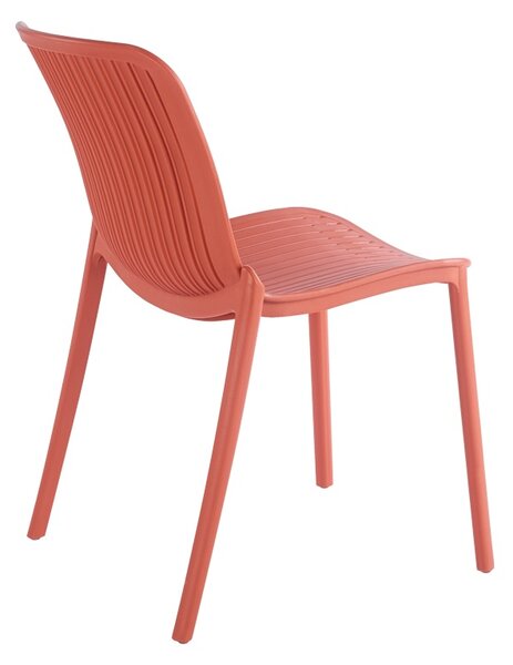 Scaun de gradina Stivuibil, Teragi, Terracotta, 43.5x58x82 cm