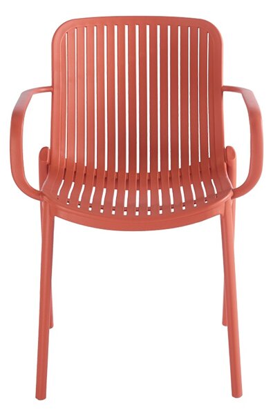 Scaun de gradina Stivuibil, Teragi, Terracotta, 57x59x82 cm