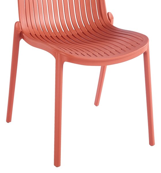Scaun de gradina Stivuibil, Teragi, Terracotta, 43.5x58x82 cm