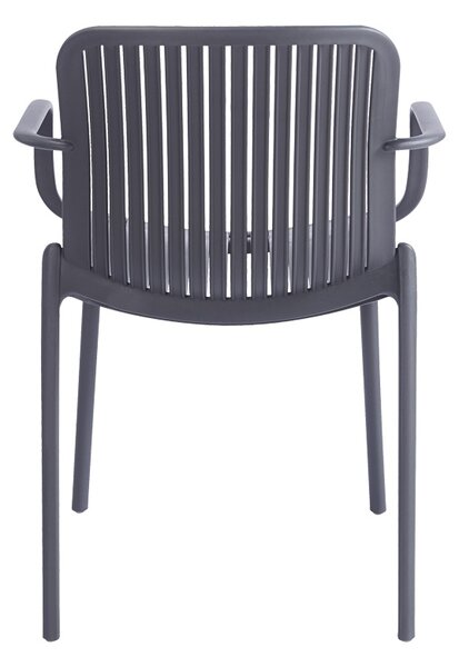 Scaun de gradina Stivuibil, Teragi, Antracit, 57x59x82 cm