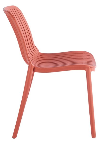 Scaun de gradina Stivuibil, Teragi, Terracotta, 43.5x58x82 cm
