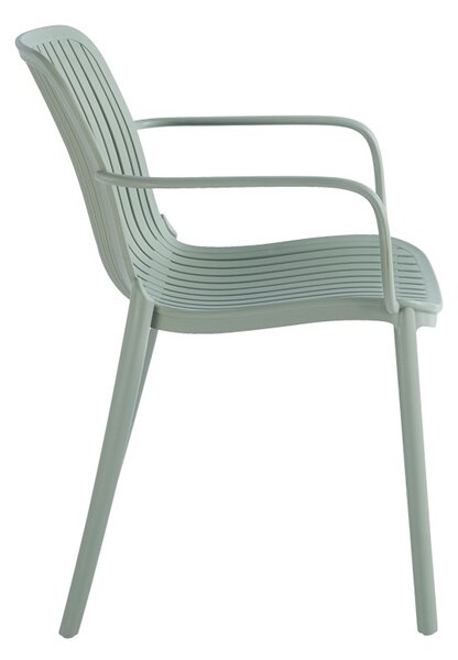 Scaun de gradina stivuibil, Teragi, Mint, 57x59x82 cm