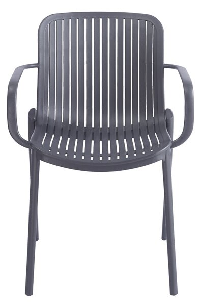 Scaun de gradina Stivuibil, Teragi, Antracit, 57x59x82 cm
