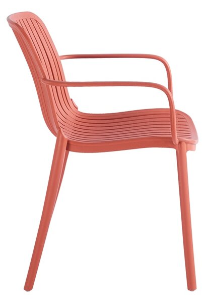 Scaun de gradina Stivuibil, Teragi, Terracotta, 57x59x82 cm