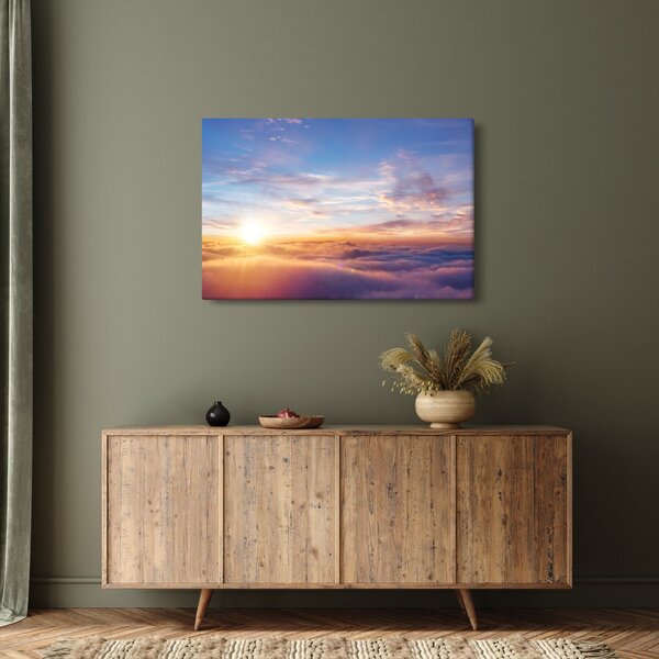 Tablou - Apus de soare deasupra norilor (90x60 cm)