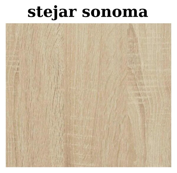 Corp Inferior Bucatarie PAL 18 mm, H90 x A50 x L60 cm,Culoare Stejar Sonoma, Blat Termorezistent 2,8 cm