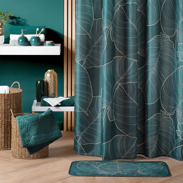 Covoraș de baie verde închis 45x75 cm Jade – douceur d'intérieur