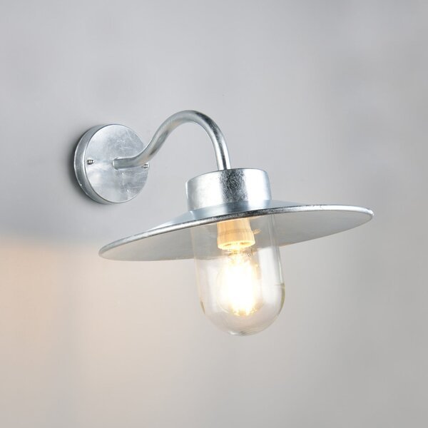 Trio Lighting Lampă de exterior Tana, culoare zinc, proiecție 41 cm Metal IP44, reglabil, Metalic, Metal