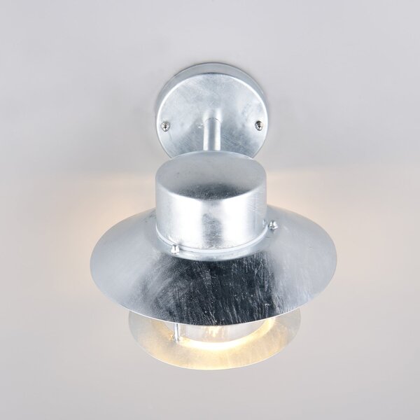 Trio Lighting Lampă de exterior Ruvuuma, culoare zinc, Ø 22 cm, orientată în jos, reglabil, Metalic, Metal