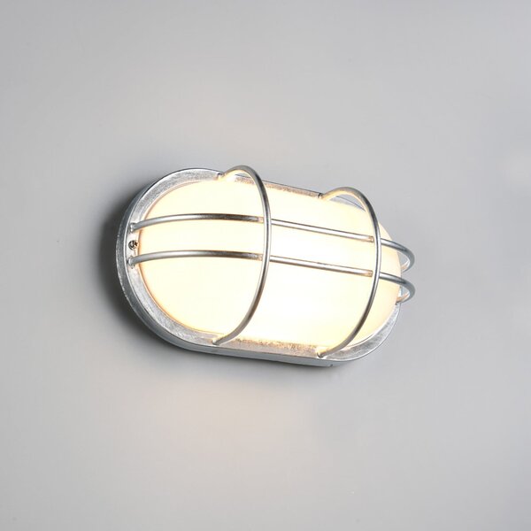 Trio Lighting Lampă de exterior Tumen, culoare zinc, lățime 26 cm, metal, IP44, reglabil, Metalic, Metal