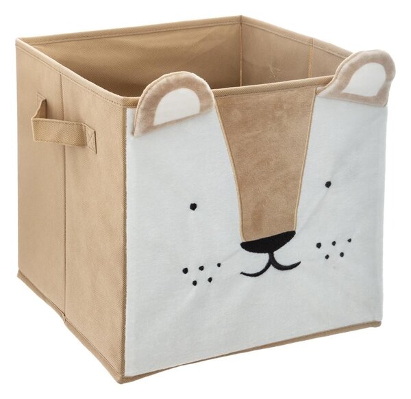 Containere textile ANIMAL, motiv pentru copii, 29x29x29 cm, leu