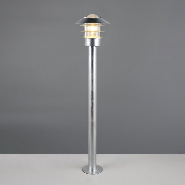 Trio Lighting Bornă luminoasă Ruvuuma, culoare zinc, înălțime 100 cm, metal, IP44, reglabil, Metalic, Metal