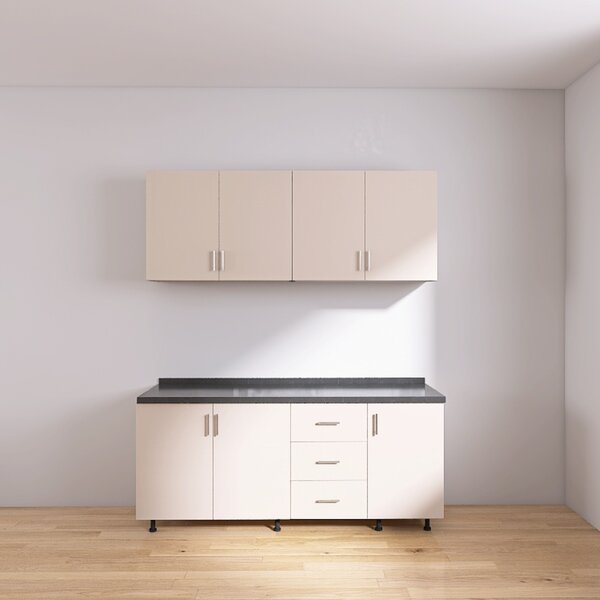 Set Bucatarie Modulara 160 cm, Culoarea Casmir, Pal 18mm, Blat Termorezistent