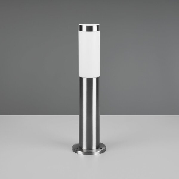Trio Lighting Lampă cu soclu Trioto, culoare nichel, înălțime 45 cm, oțel inoxidabil, reglabil, Metalic, Oțel inoxidabil, Modern