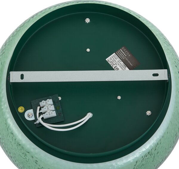 Lampă de tavan Art Deco verde cu sticlă, inclusiv LED reglabil în 3 trepte - Thimble