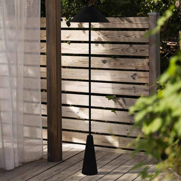 Globen Lighting Lampă de exterior cu baterie Cannes, negru, IP54, reglabil, Negru, Camera de zi / sufragerie, Metal, Scandinavă