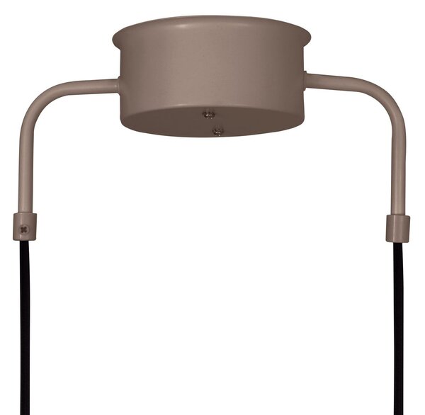 Globen Lighting Lampă suspendată CURVE, lungime 95 cm, maro, 3 becuri., reglabil, Maro / Rugină, Camera de zi / sufragerie, Metal, Vintage