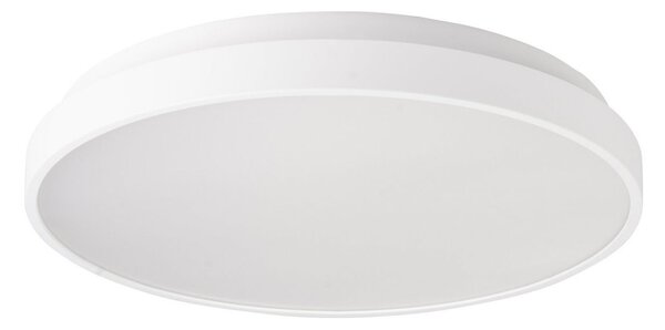 The Light Group Plafonieră LED SLC ALPHA, albă, Ø 40 cm, Phase-Cut, IP44, reglabil, Alb, Camera de zi / sufragerie, Plastic
