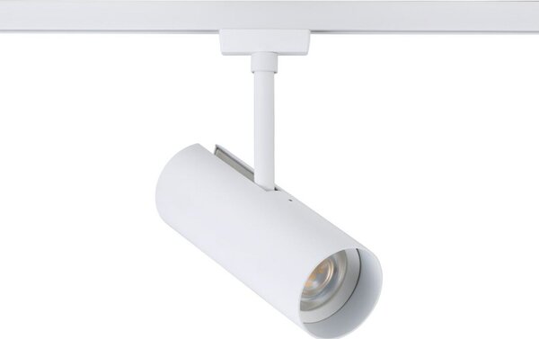 Paulmann Spot LED pentru șină URail Theron, 3000K, alb semnal, reglabil, Alb, Camera de zi / sufragerie, Plastic, Modern