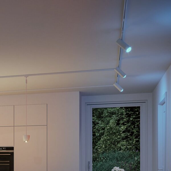 Paulmann URail Spot LED inteligent Tarie, alb semnal, ZigBee, reglabil, Alb, Camera de zi / sufragerie, Plastic, Modern