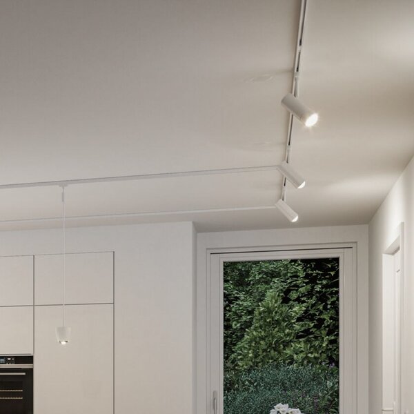 Paulmann URail Spot LED inteligent Tarie, alb semnal, ZigBee, reglabil, Alb, Camera de zi / sufragerie, Plastic, Modern