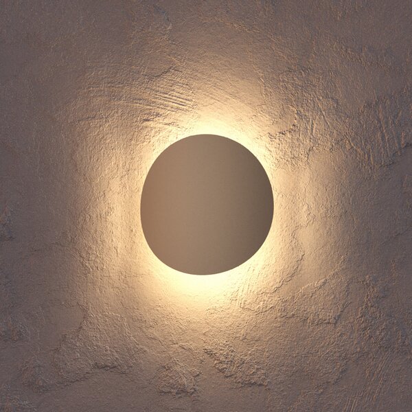 EGLO Lampă de perete pentru exterior cu LED Briale, culoare nisip, înălțime 20 cm,, Bej, Modern