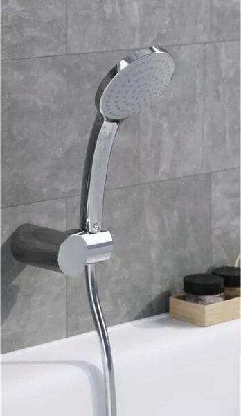 Set de duș Ideal Standard, Idealrain Soft cu pară, suport și furtun de duș, crom