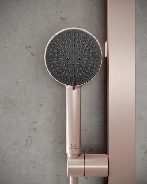 Pară de duș Ideal Standard, Idealrain Alu+, 2 jeturi, Φ10 cm, rose mat