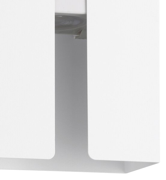 EGLO Lampă LED de exterior Briscola, albă, înălțime 20 cm, metal, CCT, Alb, Metal, Modern