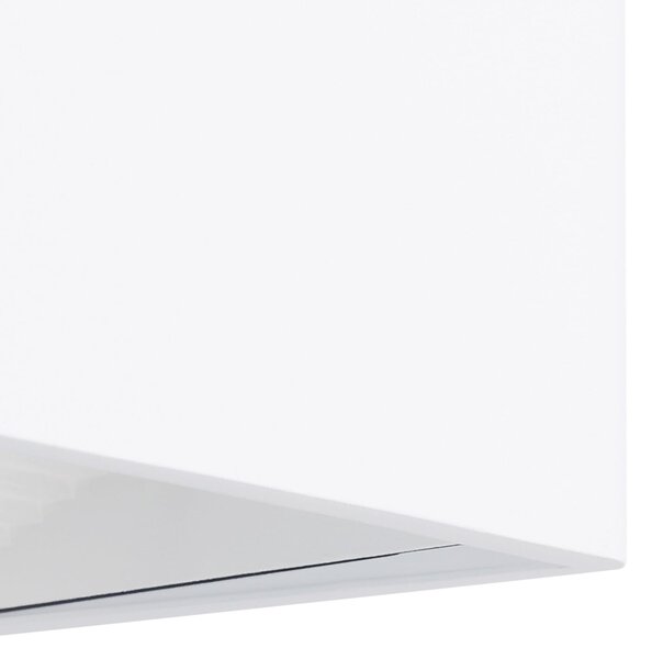 EGLO Lampă de exterior cu LED Doninni 1, albă, lățime 13 cm, 2 becuri, Alb, Metal, Modern