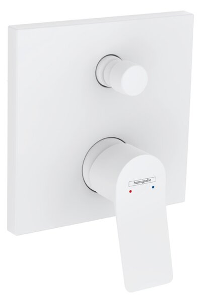 Baterie cada - dus, Hansgrohe, Vivenis, incastrabila, alb mat
