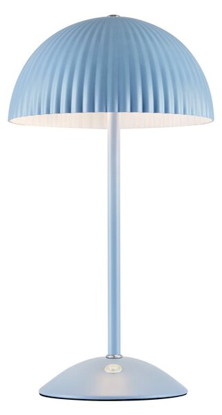 Markslöjd Lampa de masă Zin, albastră, fier, înălțime 35,5 cm, G9, Albastru, Camera de zi / sufragerie, Metal