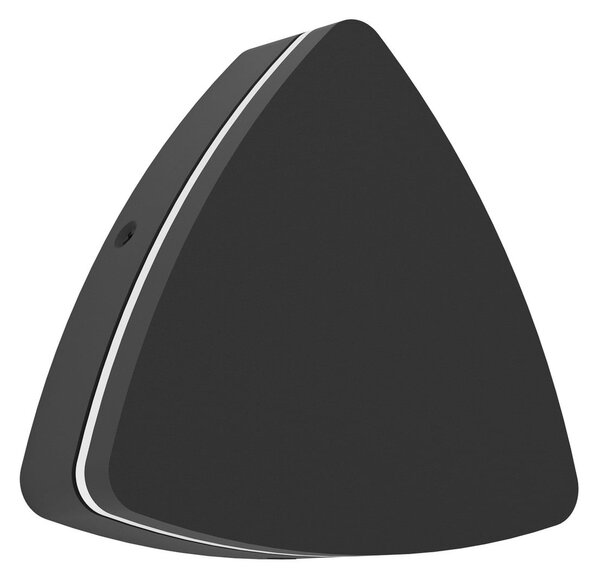 EGLO Lampă LED de exterior Pedersano, negru, lățime 14 cm, triunghiulară, Negru, Aluminiu, Modern