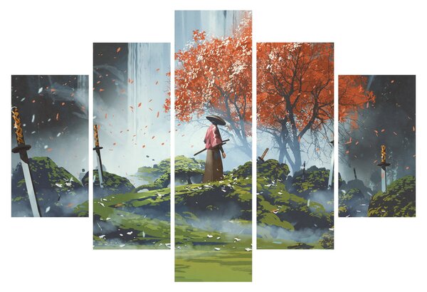 Tablou - Ilustrație a Grădinii de săbii (150x105 cm)