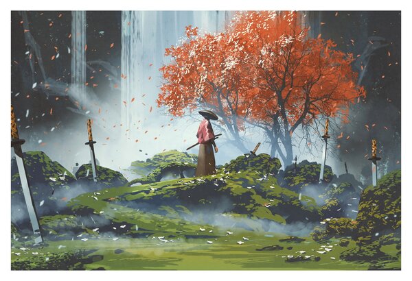 Tablou - Ilustrație a Grădinii de săbii (90x60 cm)