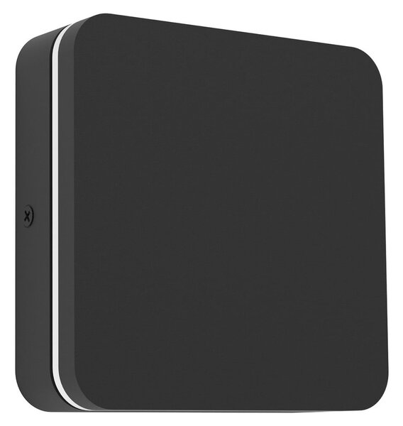 EGLO Lampă LED de exterior Pedersano, negru, lungime 14 cm, metal, Negru, Aluminiu, Modern