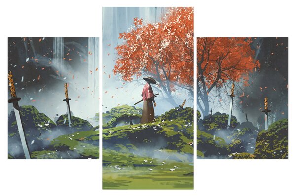Tablou - Ilustrație a Grădinii de săbii (90x60 cm)